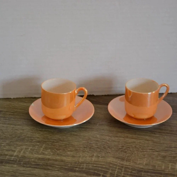Vtg Lusterware Demitasse  Cups - Picture 2 of 10